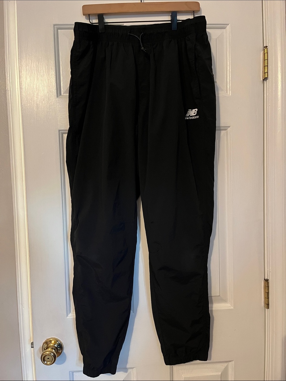 Men’s New Balance Black Jogger Track Pants with Logo